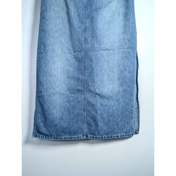 Squeeze Stephen Hardy Denim Maxi Skirt Size 11 Juniors 90s Y2K Grunge Vintage - Picture 7 of 14